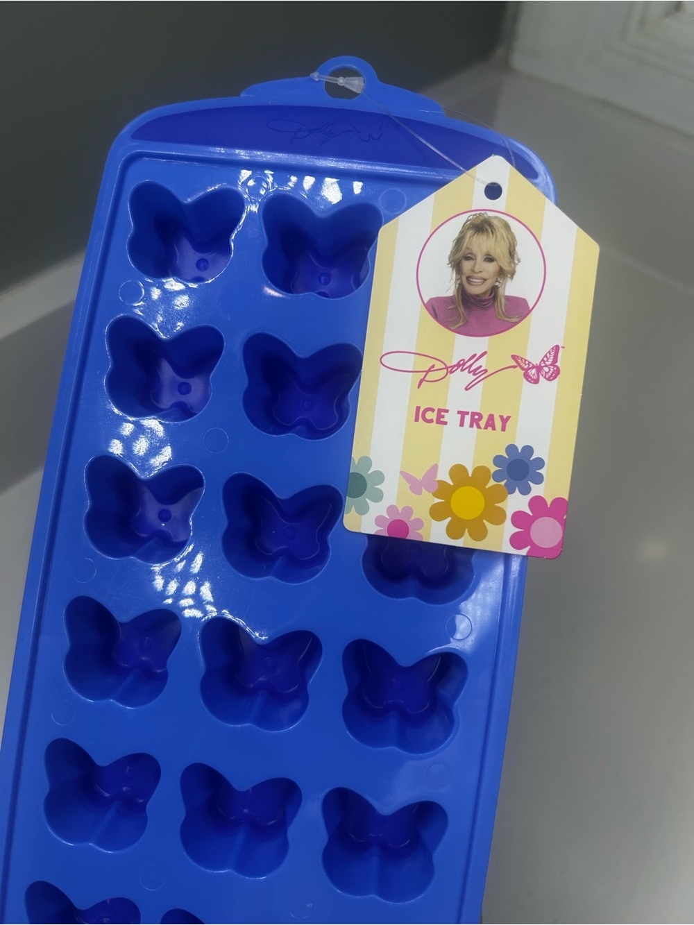 Dolly Parton Butterfly Blue Ice Tray mold
